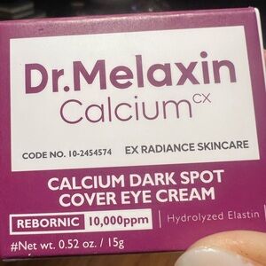 Dr.Melaxin
Calcium EX RADIANCE SKINCARE
CALCIUM DARK SPOT
COVER EYE CREAM